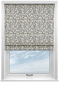 Abele, Navy - Twist&Fit Roman Blind